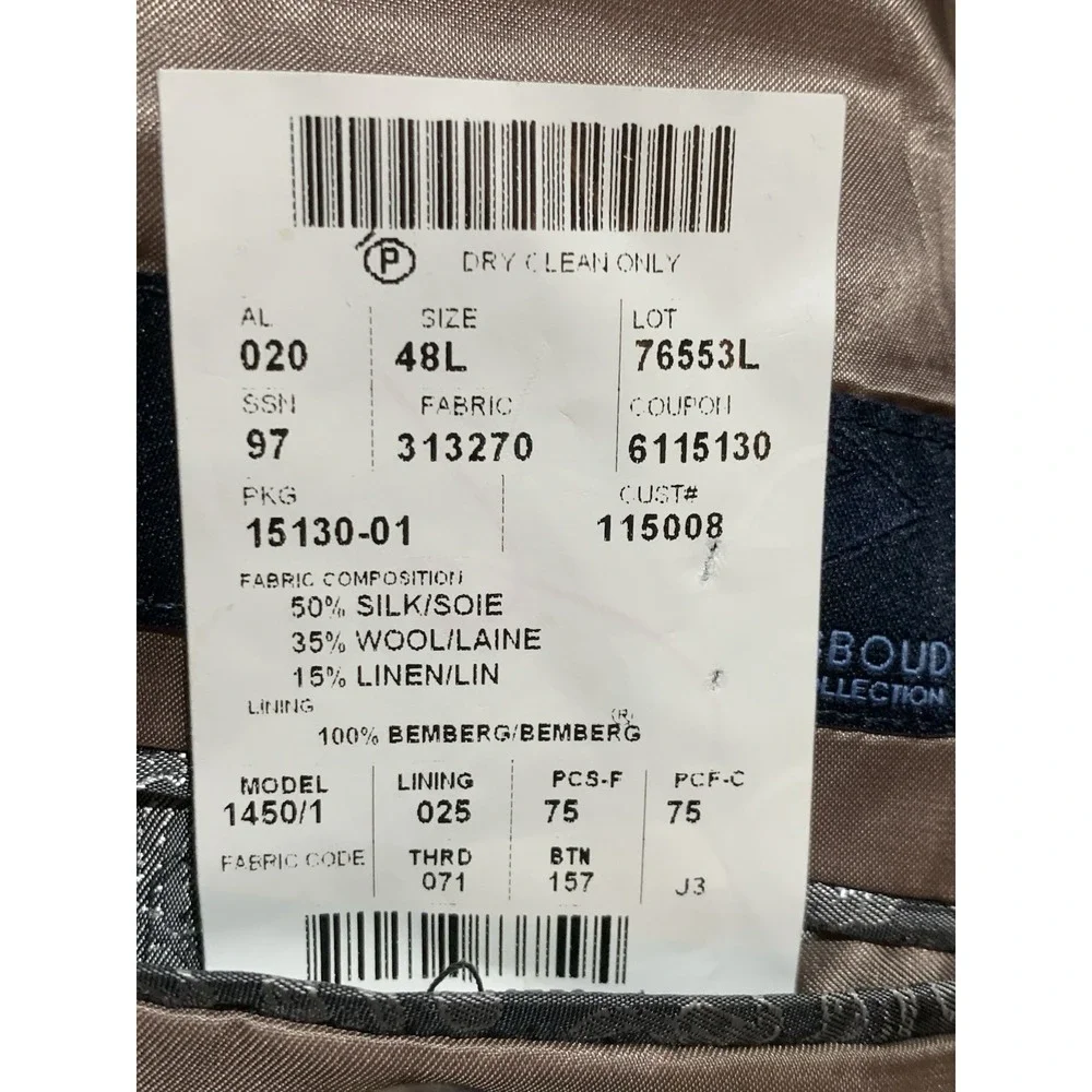 Jospeh Abboud Men's Tan Suit Jacket Size 48L - Picture 10 of 13